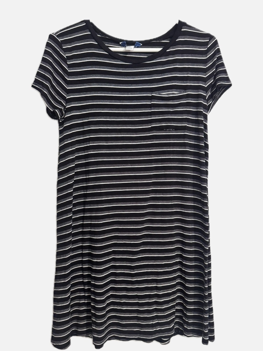 Arizona Jean Company Black and White Striped Mini Dress